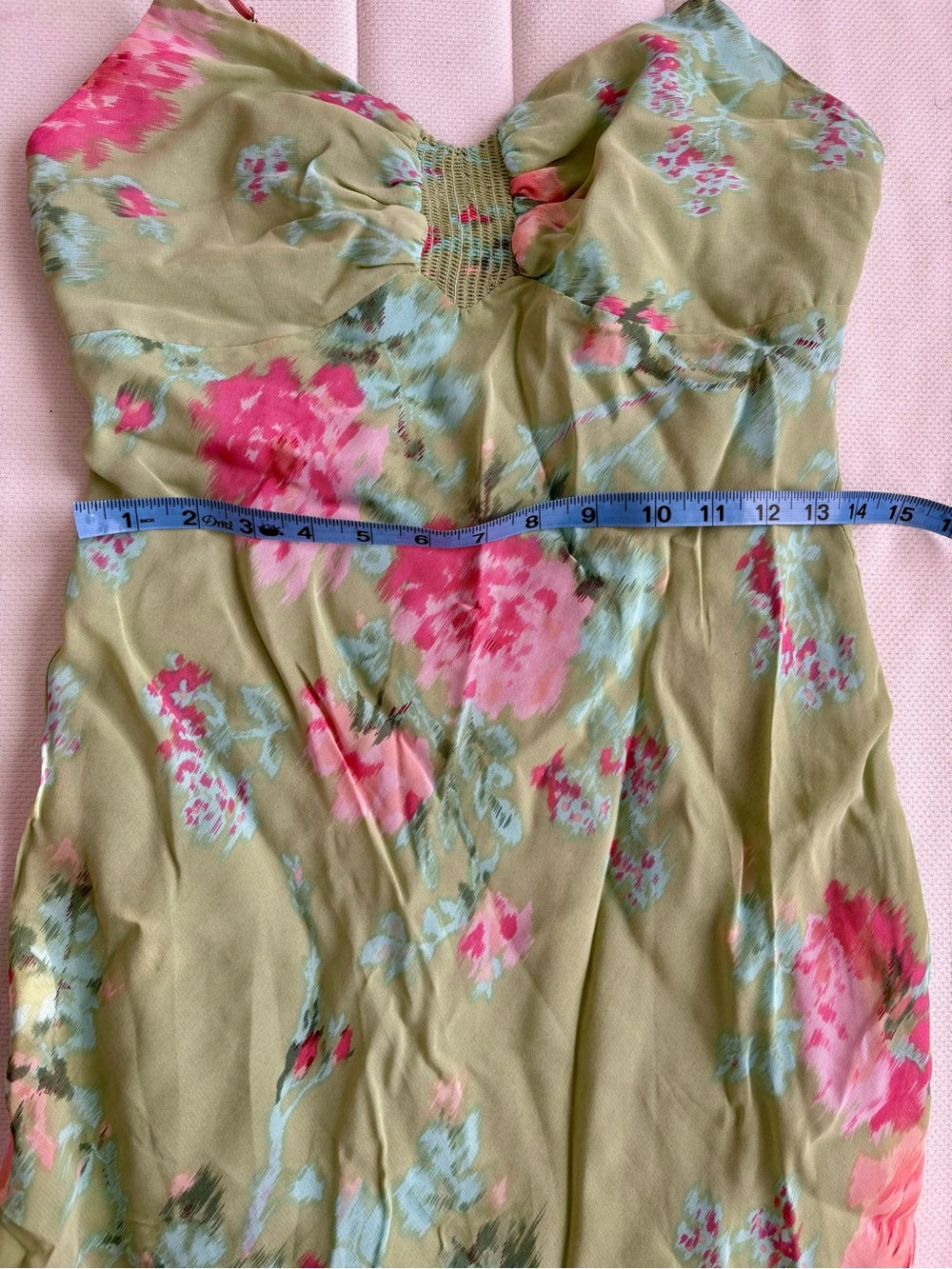 Vintage Betsy Johnson Bias Cut Hankerchief Midi Dress - Picture 8 of 10
